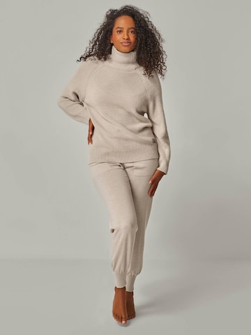 YOU LOOK PERFECT Hausanzug 'Eve & Bella' in Beige: Vorderseite