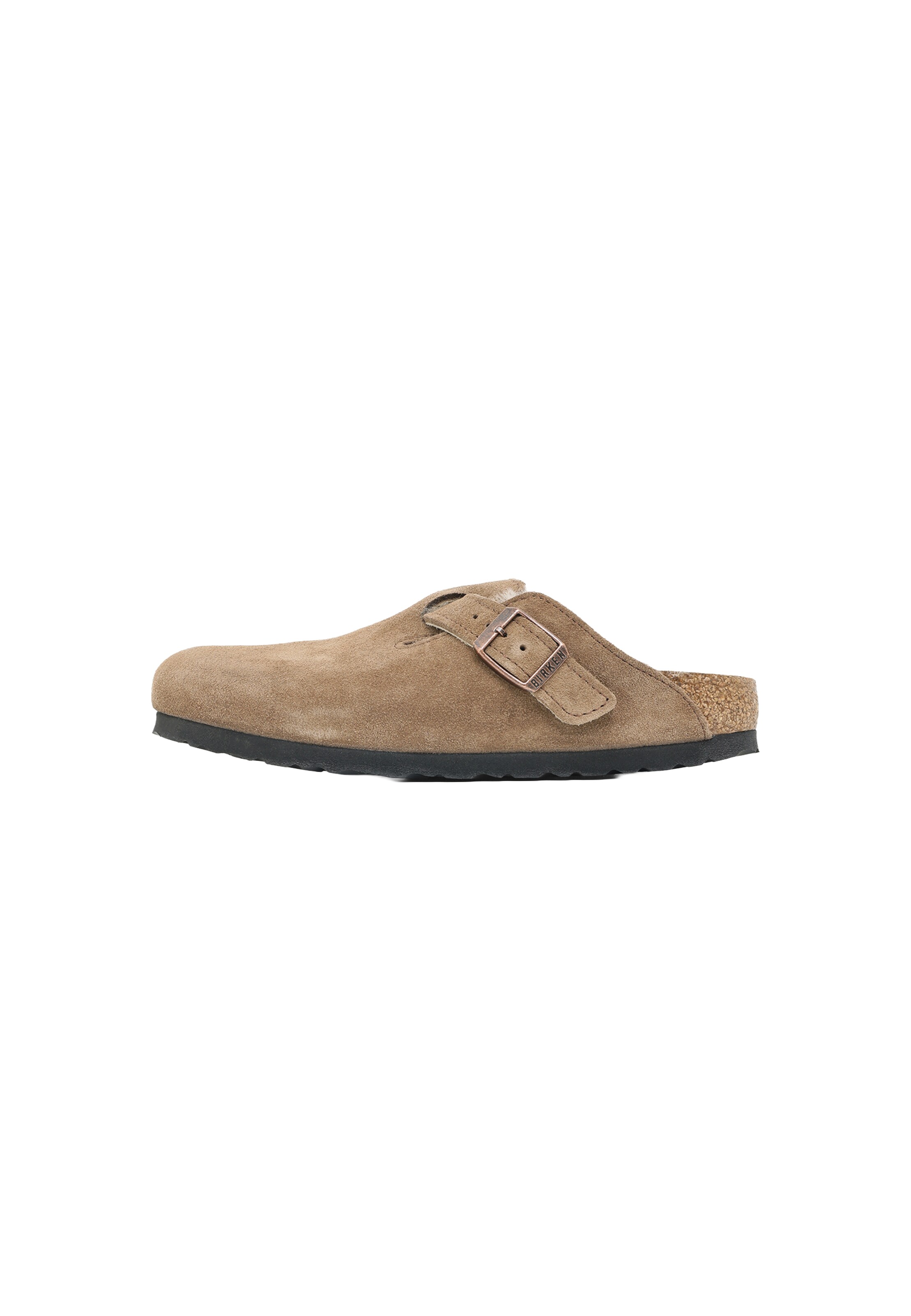 BIRKENSTOCK Nizki natikači 'Boston Shear LEVE' | rjava barva: sprednja stran