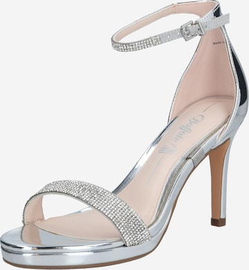 BUFFALO Strap Sandals 'Monroe 2' in Silver: front