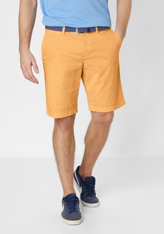 REDPOINT Regular Chino Pants in Orange: front