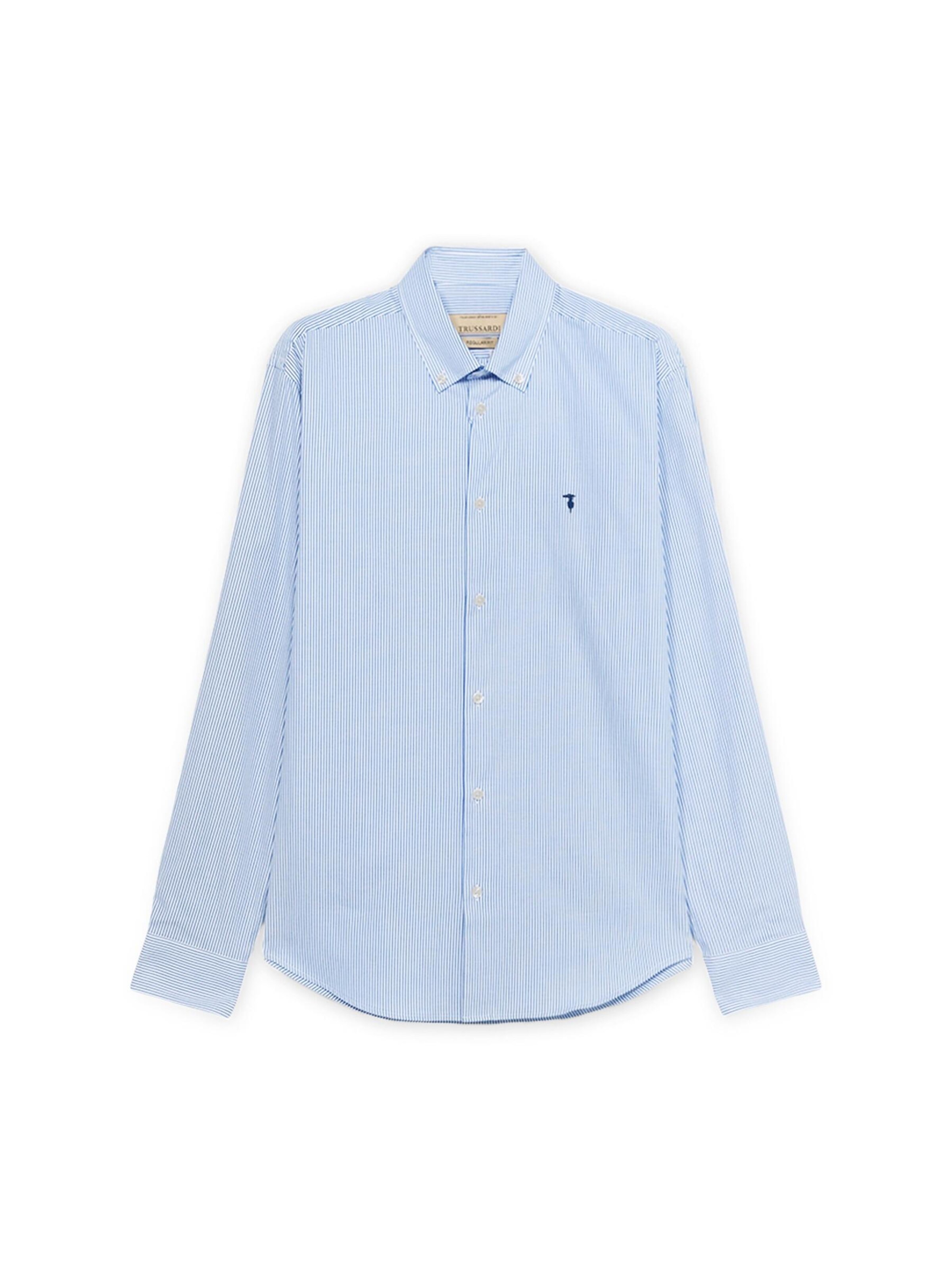 Trussardi Regular Fit Hemd‌‌ in Blau: Vorderseite