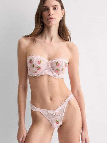 INTIMISSIMI Thong 'Cherry Baby' in Pink: front