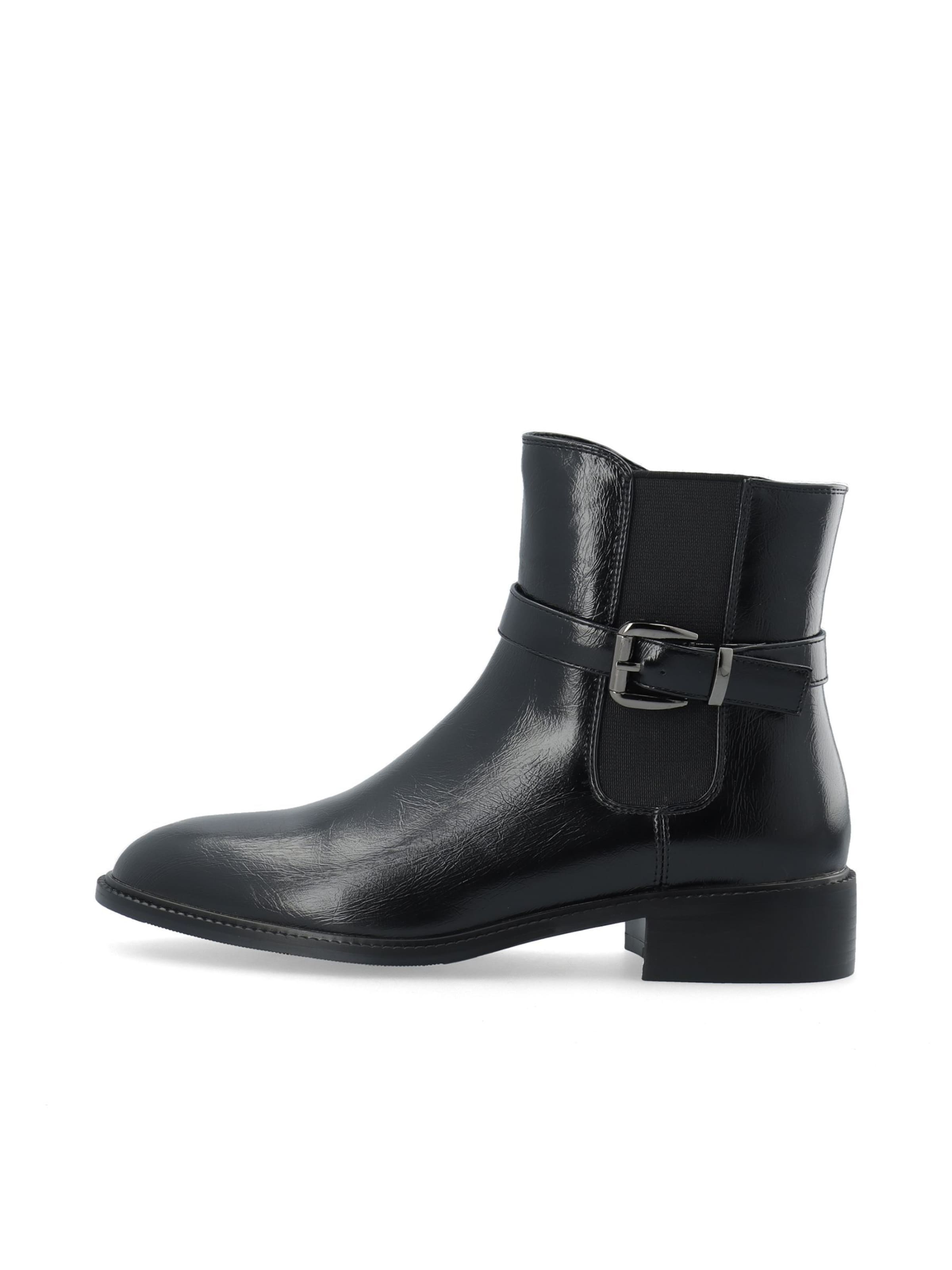 Boots chelsea 'CHARLOTTE' di Bianco in nero: frontale
