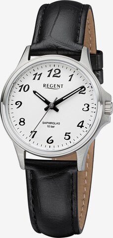 REGENT Analog Watch in Black: front