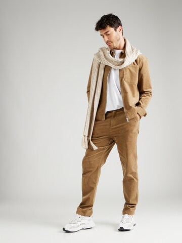 ABOUT YOU x Jaime Lorente Regular Trousers 'Caspar' in Brown