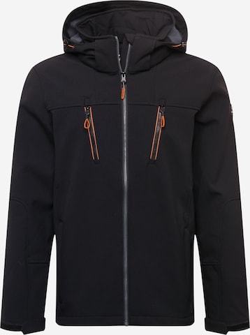 KILLTEC Outdoor jacket in Black: front