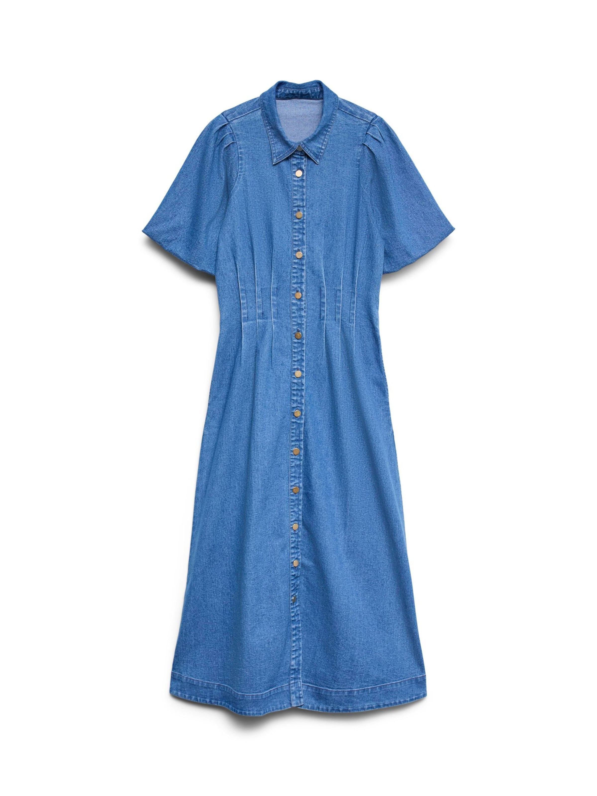 Vero Moda Maternity Dress in Blue: front