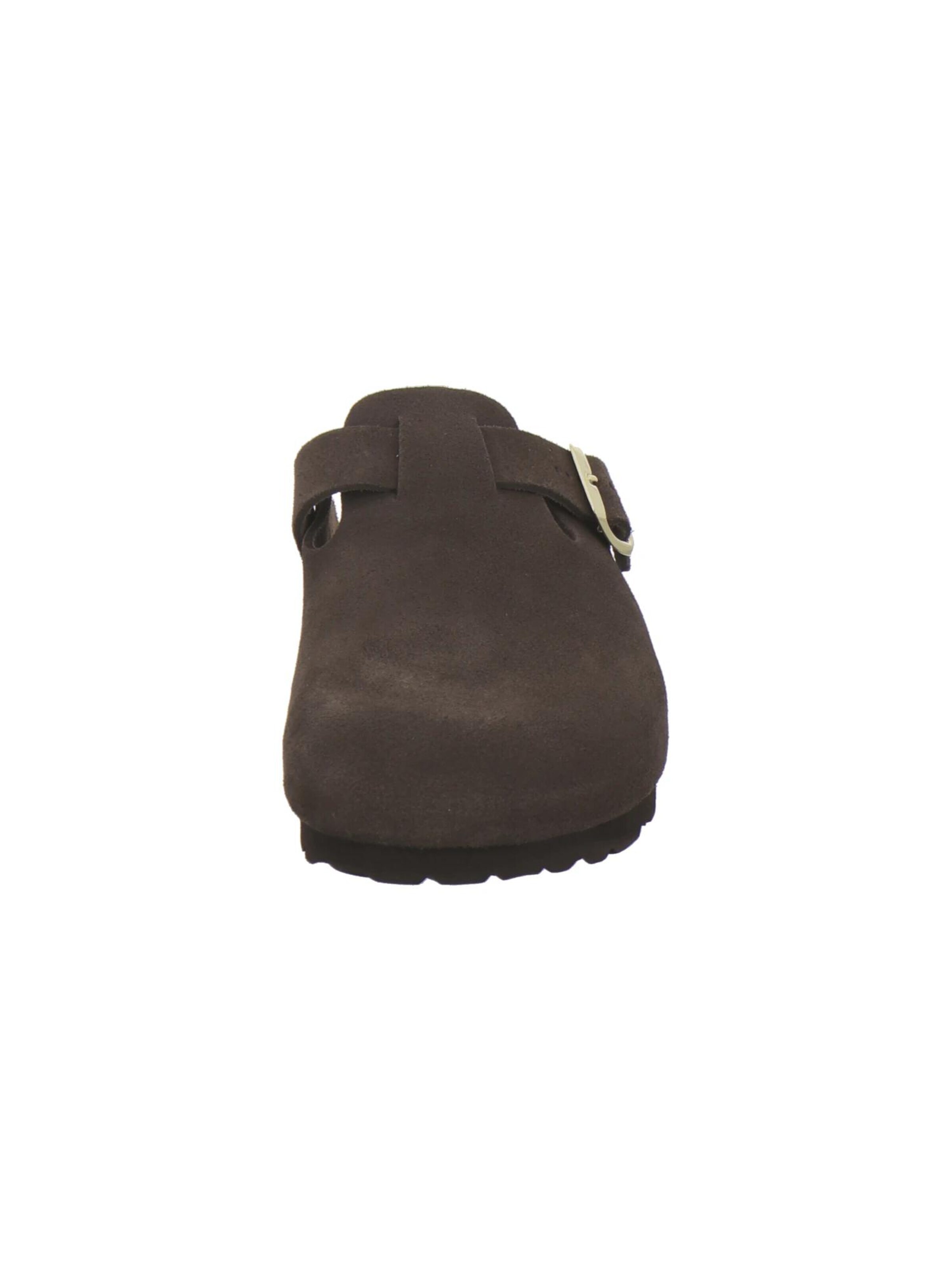 Sabots 'Clogs Damen espresso Veloursleder' AFS-Schuhe en marron