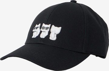 Karl Lagerfeld - Gorra 'Ikon' en negro: frente