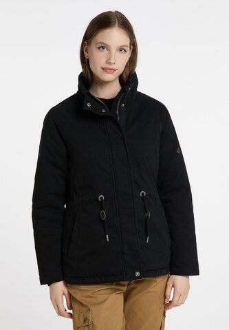 DreiMaster Vintage Winter Jacket 'Imane' in Black: front