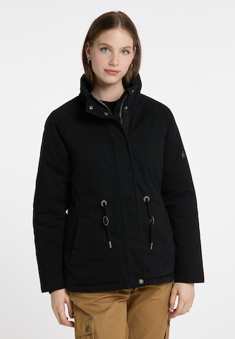 DreiMaster Vintage Winter jacket 'Imane' in Black: front