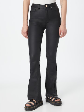 River Island Flared Jeans in Black: front