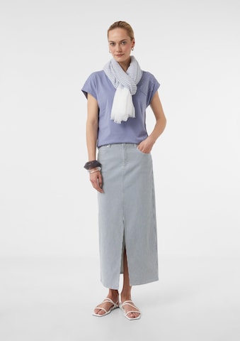 comma casual identity Scarf in Grey: front