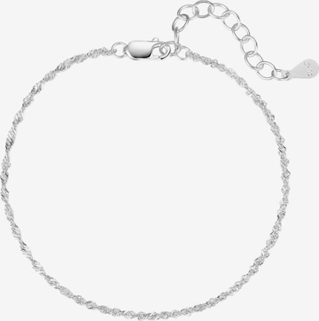 Hey Happiness Bracelet 'Soft Twist' in Silver: front