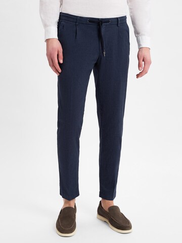 bugatti Slimfit Broek in Blauw: voorkant