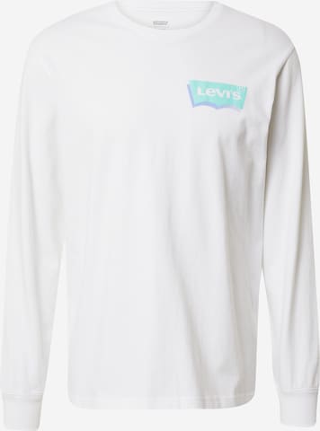 T-Shirt 'Relaxed LS Graphic Tee' LEVI'S ® en blanc : devant