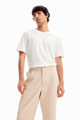 Desigual Regular Pleat-Front Pants in Beige