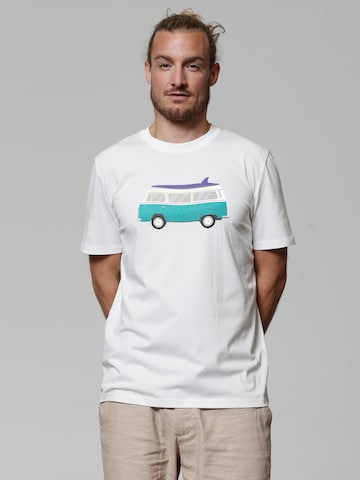 Maglietta ' California Dream ' di Watapparel in bianco: frontale