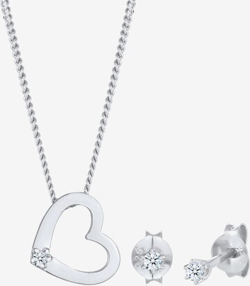 Elli DIAMONDS Jewelry Set in Silver