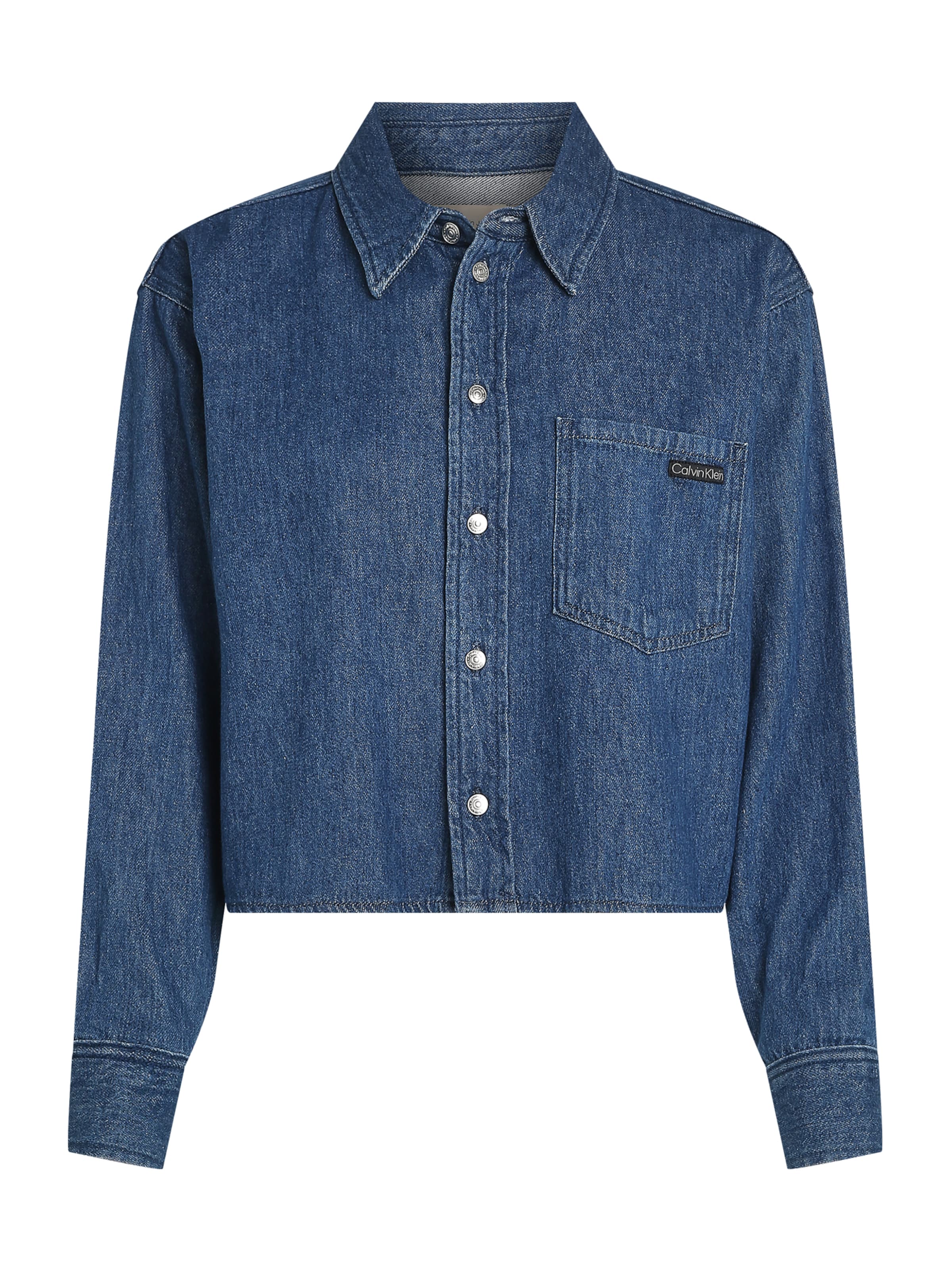 Calvin Klein Jeans Blouse in Blue: front