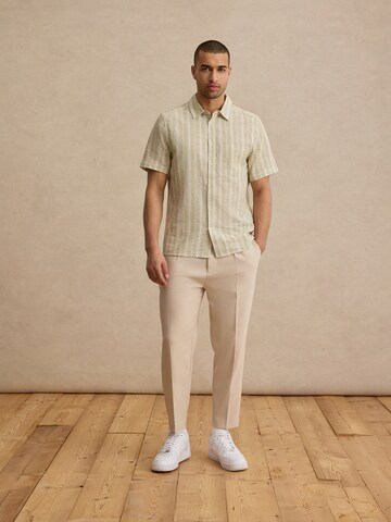 Coupe regular Chemise 'Ole' DAN FOX APPAREL en beige