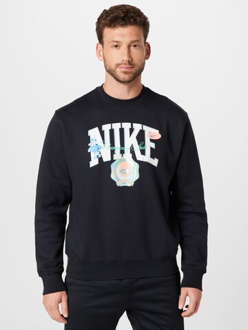 Nike Sportswear Sweatshirt in Black: front