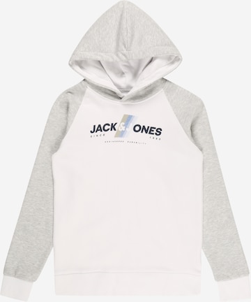 Jack & Jones Junior Sweatshirt 'CONNOR' i hvid: forside