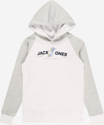 Jack & Jones Junior Mikina 'CONNOR' – bílá: přední strana