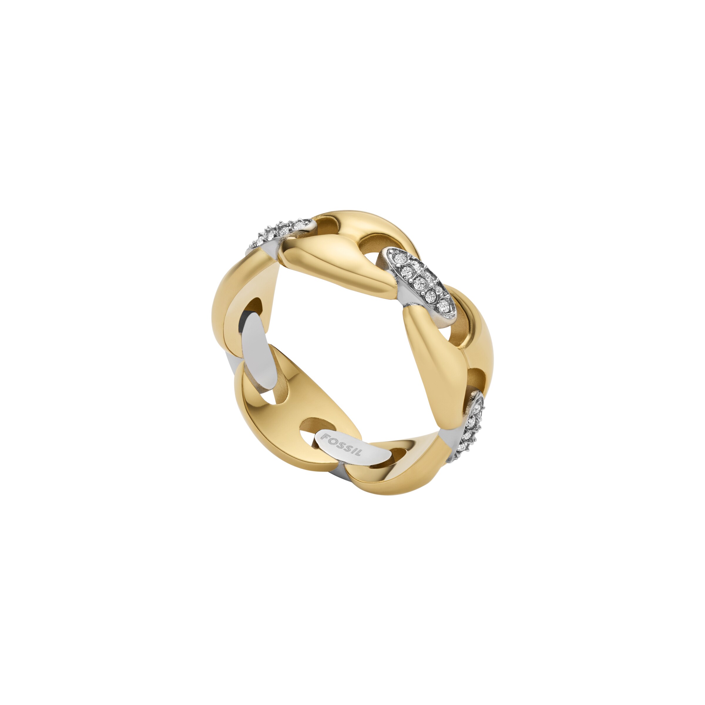 FOSSIL Ring in Gold: front