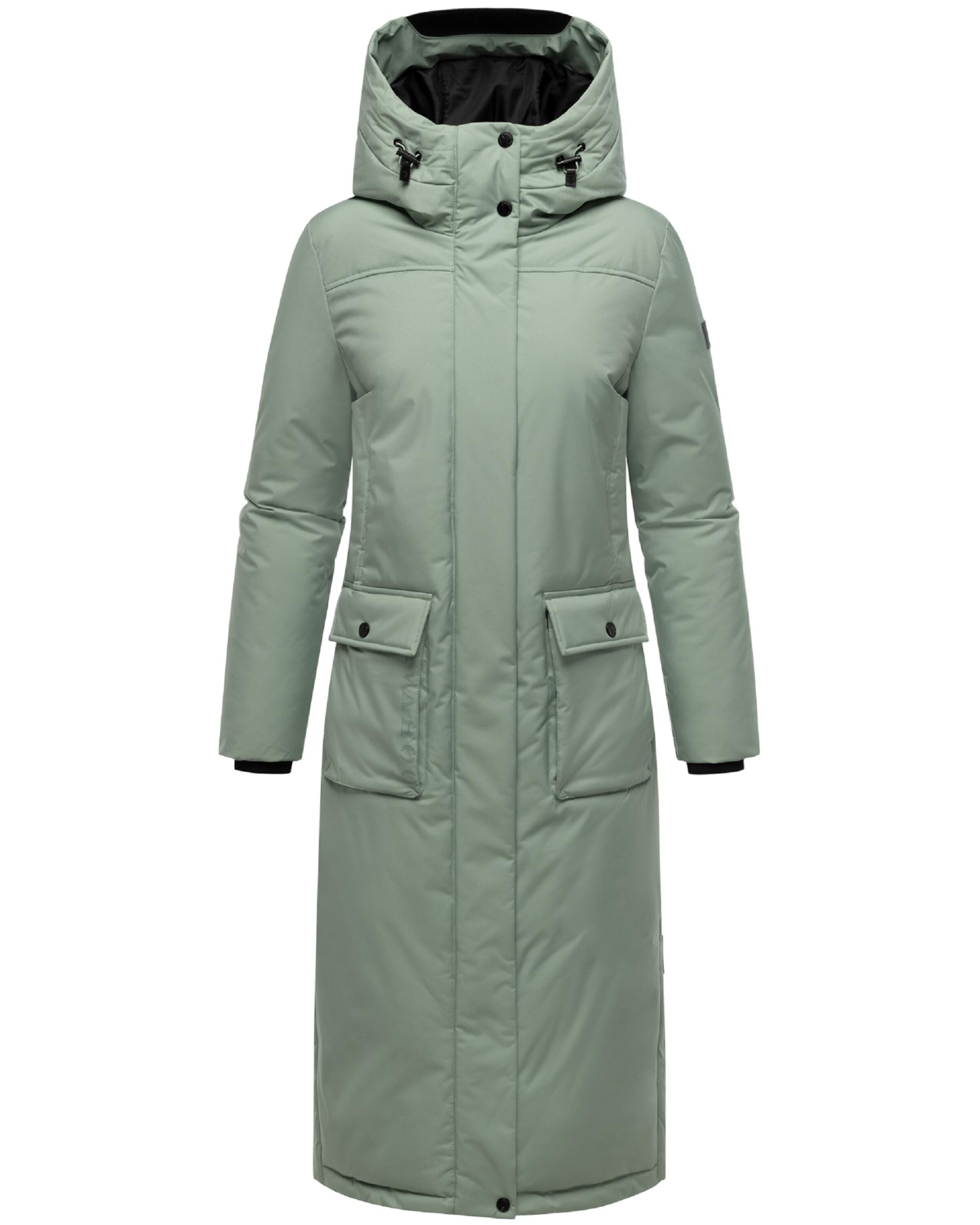 NAVAHOO Zimný kabát 'Wolkenfrost XIV' - Zelená