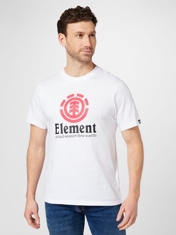 ELEMENT Tričko 'VERTICAL' – bílá: přední strana