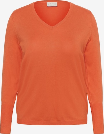 Pull-over 'Lizzy' KAFFE CURVE en orange : devant