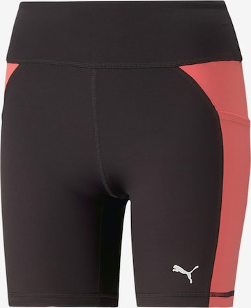PUMA - Skinny Calças de desporto em preto: frente