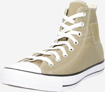 CONVERSE Кроссовки на платформе 'Chuck Taylor All Star' в Зеленый: спереди