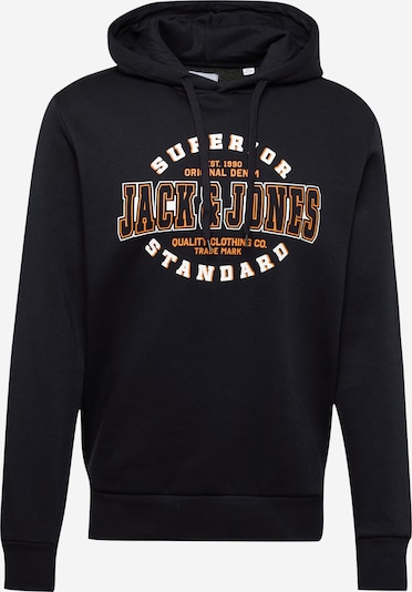 JACK & JONES Sweatshirt in L in orange / schwarz / weiß, Produktansicht
