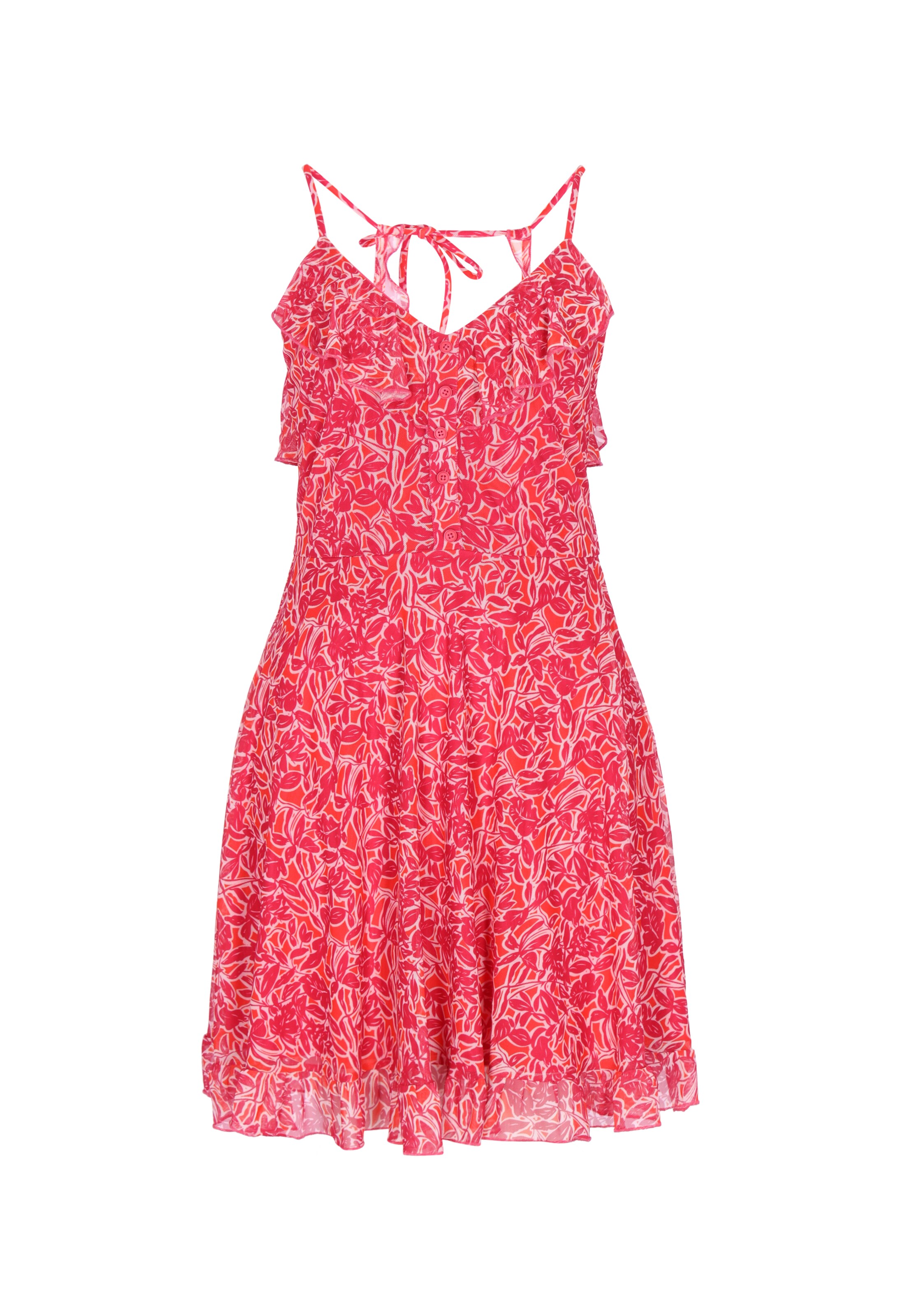 IZIA - Vestido 'Festival Collection' em vermelho: frente