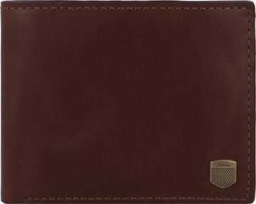 FOSSIL Portemonnaie 'Hayes' in Braun: Vorderseite