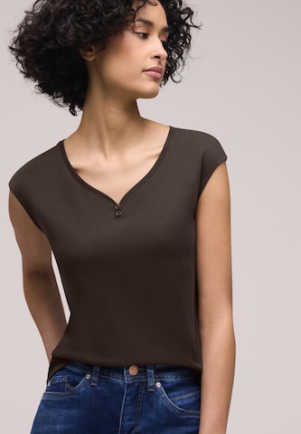 STREET ONE Shirt in Brown: front