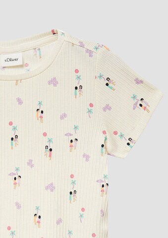 T-Shirt s.Oliver en blanc