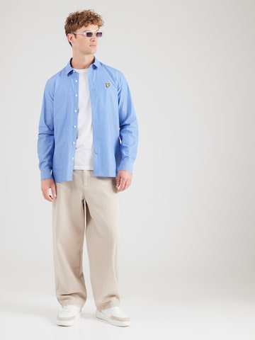 Lyle & Scott Regular fit Overhemd in Blauw