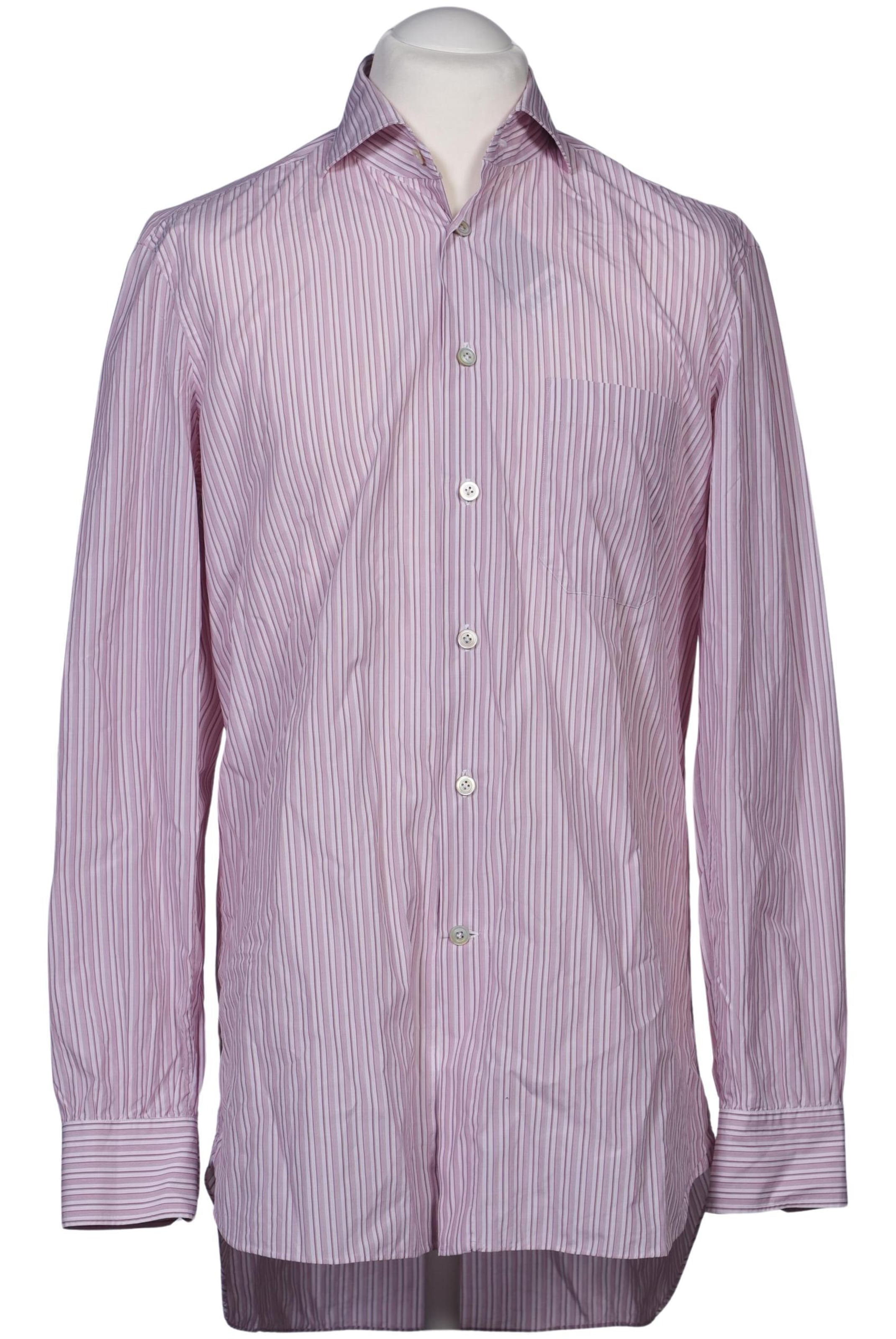 Kiton Button Up Shirt in L in Pink: front