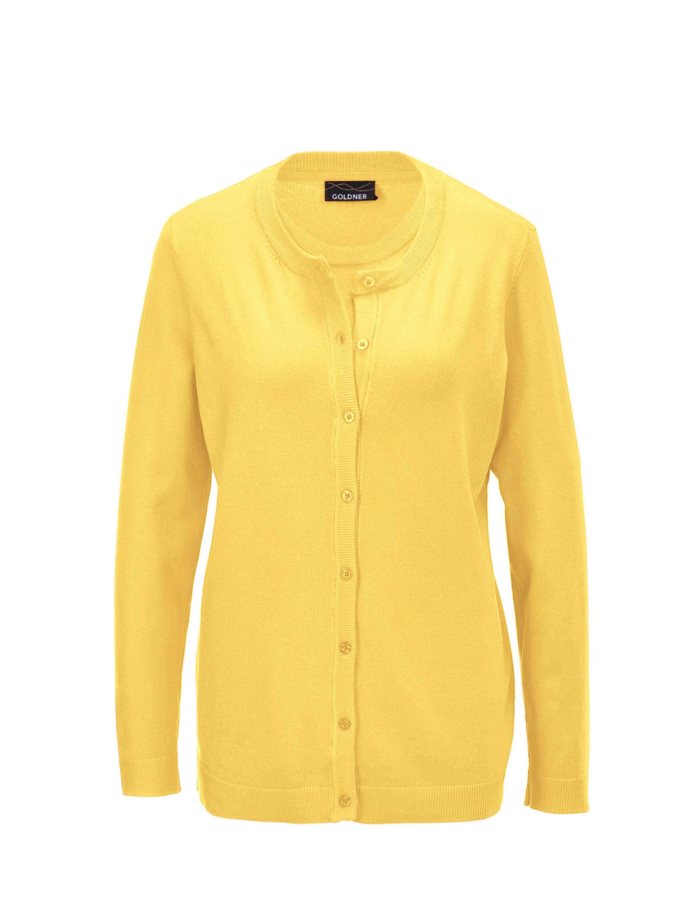 Cardigan Goldner en jaune : devant