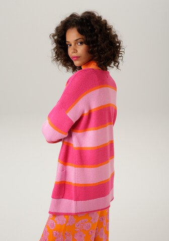 Aniston CASUAL Knit Cardigan in Pink