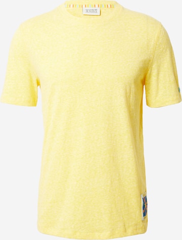 T-Shirt SCOTCH & SODA en jaune : devant