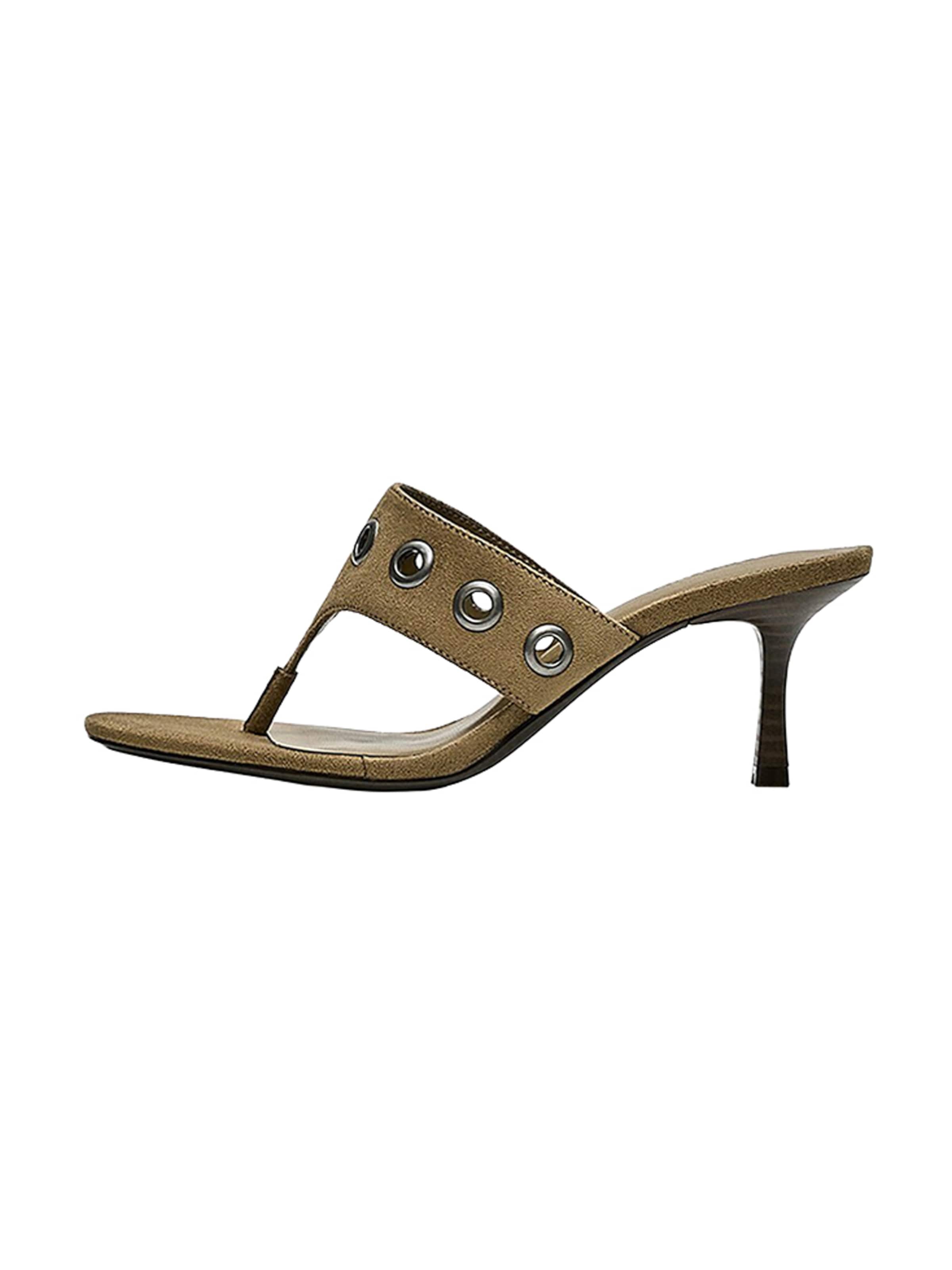 Infradito di Bershka in beige: frontale
