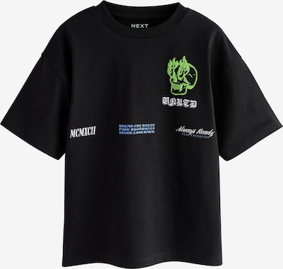 Next T-Shirt in 122 in dunkelblau / apfel / schwarz / weiß, Produktansicht