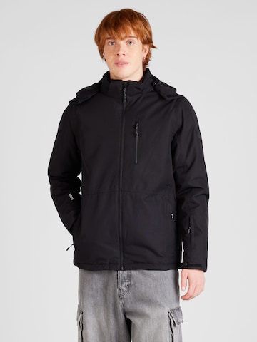 Whistler Athletic Jacket 'Drizzle' in Black: front