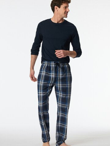 SCHIESSER Pajama pants 'Mix+Relax' in Blue