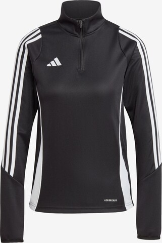 ADIDAS PERFORMANCE Sportief sweatshirt 'Tiro 24' in Zwart: voorkant