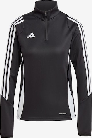 ADIDAS PERFORMANCE Sportsweatshirt 'Tiro 24' in Schwarz: predná strana